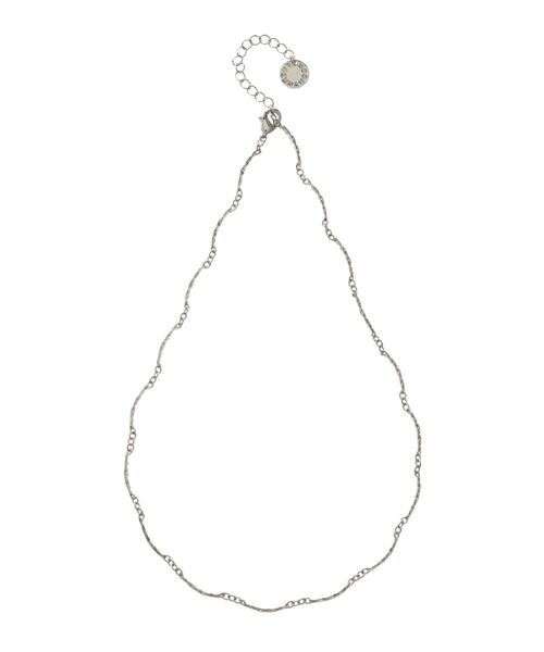 LAGUNAMOON(ラグナムーン)の「カーブチェーンショートネックレス(ネックレス・レディース・シルバー/ゴールド・FREE)」の4枚目の写真