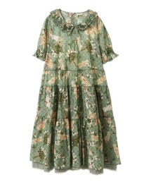 緑色パトリックパレードワンピース PINK HOUSE（ピンクハウス）の「St.パトリックパレードプリント