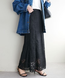 DISCOAT | 生地ジャガードマーメイドスカート(スカート)