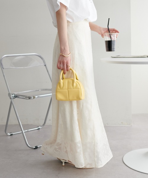 DISCOAT（ディスコート）の「生地ジャガードマーメイドスカート（スカート・レディース・ブラック/アイボリー・FREE）」の17枚目の写真