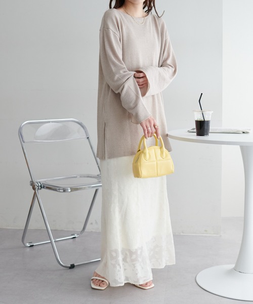 DISCOAT（ディスコート）の「生地ジャガードマーメイドスカート（スカート・レディース・ブラック/アイボリー・FREE）」の20枚目の写真