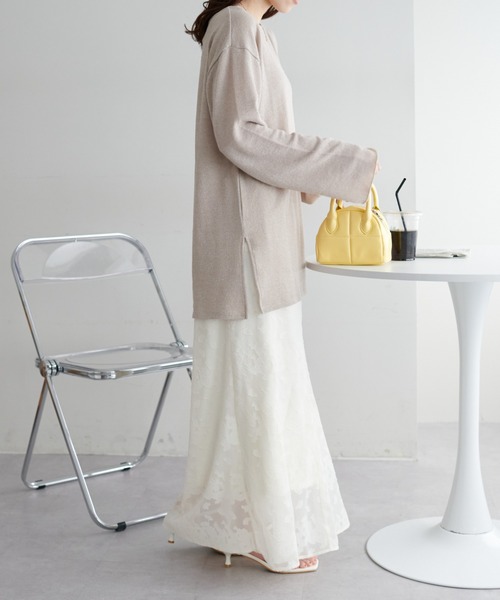 DISCOAT（ディスコート）の「生地ジャガードマーメイドスカート（スカート・レディース・ブラック/アイボリー・FREE）」の11枚目の写真