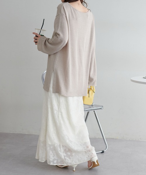 DISCOAT（ディスコート）の「生地ジャガードマーメイドスカート（スカート・レディース・ブラック/アイボリー・FREE）」の7枚目の写真