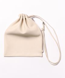 【blancle】bc1172 S.LEATHER ZIP DRAWSTRING M