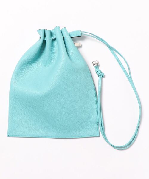 blancle(ブランクレ)の「bc1172 S.LE ZIP DRAWSTRING マチなし 巾着(ショルダーバッグ・レディース・ライトブルー/ブラック/アイボリー/イエロー/グレイッシュベージュ/パープル/オレンジ・FREE)」の5枚目の写真