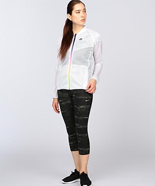 NIKE（ナイキ）の「NIKE（ナイキ） RU MESH JACKET（ナイロンジャケット・レディース・ホワイト/パープル・SMALL/MEDIUM）」の6枚目の写真