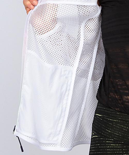 NIKE（ナイキ）の「NIKE（ナイキ） RU MESH JACKET（ナイロンジャケット・レディース・ホワイト/パープル・SMALL/MEDIUM）」の10枚目の写真