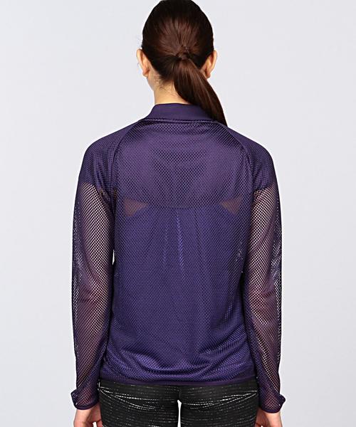 NIKE（ナイキ）の「NIKE（ナイキ） RU MESH JACKET（ナイロンジャケット・レディース・ホワイト/パープル・SMALL/MEDIUM）」の13枚目の写真