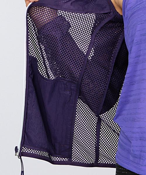 NIKE（ナイキ）の「NIKE（ナイキ） RU MESH JACKET（ナイロンジャケット・レディース・ホワイト/パープル・SMALL/MEDIUM）」の14枚目の写真