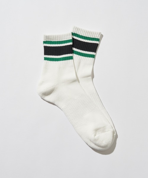 GUNZE（グンゼ）の「【GUNZE×TYPY】ラインショートソックス（ソックス/靴下・レディース・グリーン/ダークグリーン/ネイビー/オレンジ/ピンク・25㎝～27㎝/23㎝～25㎝）」の20枚目の写真