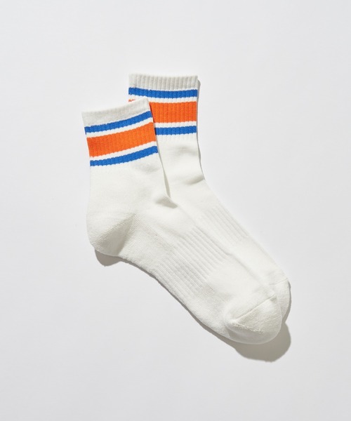 GUNZE（グンゼ）の「【GUNZE×TYPY】ラインショートソックス（ソックス/靴下・レディース・グリーン/ダークグリーン/ネイビー/オレンジ/ピンク・25㎝～27㎝/23㎝～25㎝）」の13枚目の写真