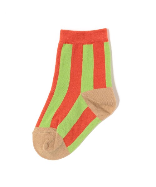 B:MING by BEAMS（ビーミングバイビームス）の「B:MING by BEAMS / ストライプ ソックス（13~21cm）（ソックス/靴下・キッズ・ホワイト/ケリー/イエロー・S 13-15cm/M 16-18cm/L 19-21cm）」の3枚目の写真