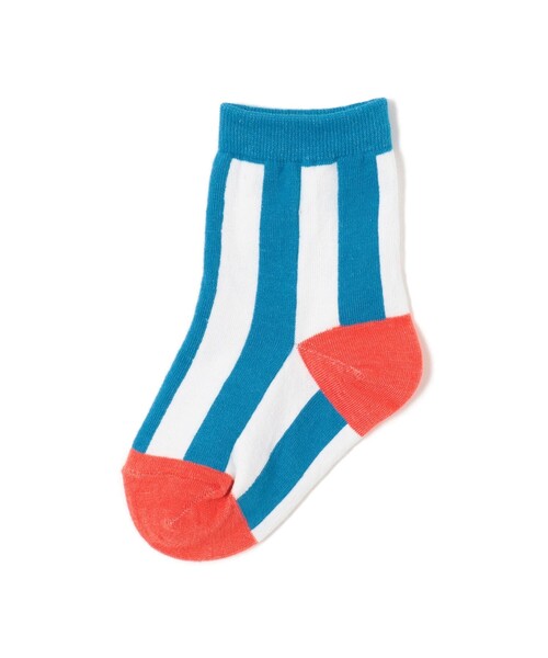 B:MING by BEAMS（ビーミングバイビームス）の「B:MING by BEAMS / ストライプ ソックス（13~21cm）（ソックス/靴下・キッズ・ホワイト/ケリー/イエロー・S 13-15cm/M 16-18cm/L 19-21cm）」の2枚目の写真