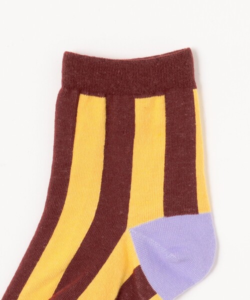 B:MING by BEAMS（ビーミングバイビームス）の「B:MING by BEAMS / ストライプ ソックス（13~21cm）（ソックス/靴下・キッズ・ホワイト/ケリー/イエロー・S 13-15cm/M 16-18cm/L 19-21cm）」の4枚目の写真