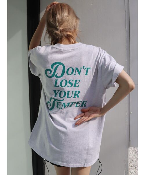 EVRIS（エヴリス）の「Do not Lose BIG Tシャツ（Tシャツ/カットソー・レディース・ブラック/グレー/パープル/ホワイト・FREE）」の3枚目の写真