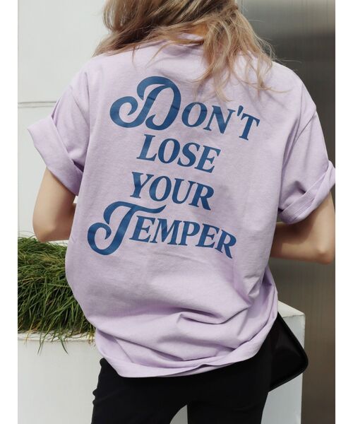EVRIS（エヴリス）の「Do not Lose BIG Tシャツ（Tシャツ/カットソー・レディース・ブラック/グレー/パープル/ホワイト・FREE）」の5枚目の写真