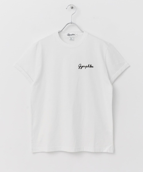GYMPHLEX（ジムフレックス）の「GYMPHLEX　COMBED COTTON JERSEY T-SHIRTS（Tシャツ/カットソー・レディース・チャコールグレー/オレンジ/ブルー系その他/ホワイト系その他/ホワイト・12）」の11枚目の写真