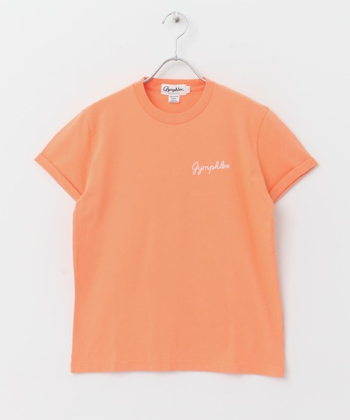 GYMPHLEX（ジムフレックス）の「GYMPHLEX　COMBED COTTON JERSEY T-SHIRTS（Tシャツ/カットソー・レディース・チャコールグレー/オレンジ/ブルー系その他/ホワイト系その他/ホワイト・12）」の12枚目の写真