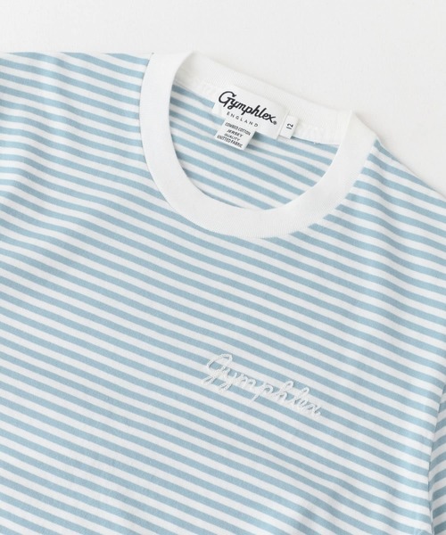 GYMPHLEX（ジムフレックス）の「GYMPHLEX　COMBED COTTON JERSEY T-SHIRTS（Tシャツ/カットソー・レディース・チャコールグレー/オレンジ/ブルー系その他/ホワイト系その他/ホワイト・12）」の16枚目の写真