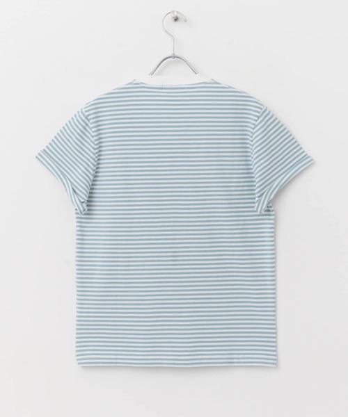 GYMPHLEX（ジムフレックス）の「GYMPHLEX　COMBED COTTON JERSEY T-SHIRTS（Tシャツ/カットソー・レディース・チャコールグレー/オレンジ/ブルー系その他/ホワイト系その他/ホワイト・12）」の18枚目の写真