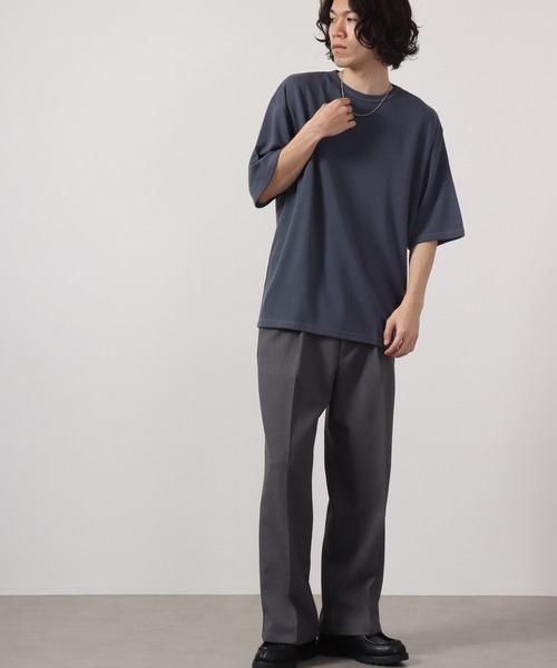 FUNALIVE(ファンアライブ)の「TRポンチルーズシルエット配色ステッチ半袖TEE(Tシャツ/カットソー・メンズ・ブルーグレー/ワイン/カーキ/ブラック/グレー/ベージュ/チャコール/ホワイト/キャメル・M/L)」の12枚目の写真