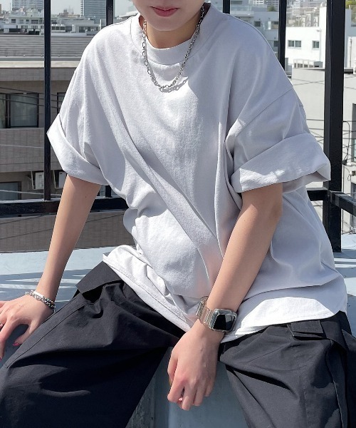 PAGEBOY（ページボーイ）の「WEB限定アイテム / BIGシルエットTシャツ（Tシャツ/カットソー・レディース・ブラック/ターコイズブルー/パープル/オフホワイト/グレイッシュベージュ/ホワイト系その他・FREE）」の16枚目の写真