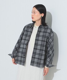 BEAMS BOY | BEAMS BOY / フランネル チェック オープンカラー シャツ(シャツ/ブラウス)