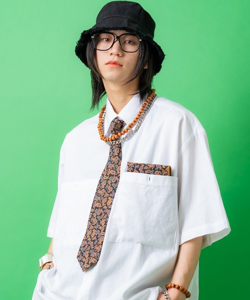 an meets zakka(アンミツザッカ)の「an meets zakka レトロクラシックペイズリー柄ネクタイ(ネクタイ・メンズ・グリーン/ブラウン/ネイビー/レッド/ブラック/ブルー/チャコールグレー・ONE SIZE/ONESIZE)」の20枚目の写真