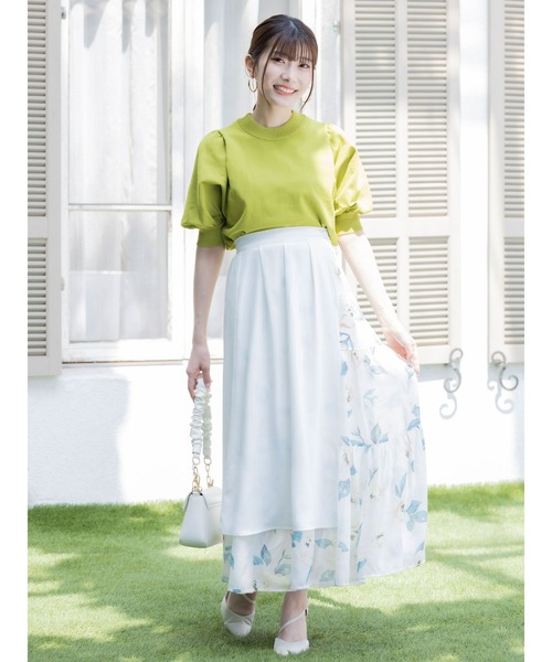 DURAS（デュラス）の「シアー花柄レイヤードスカート（スカート）」 - WEAR