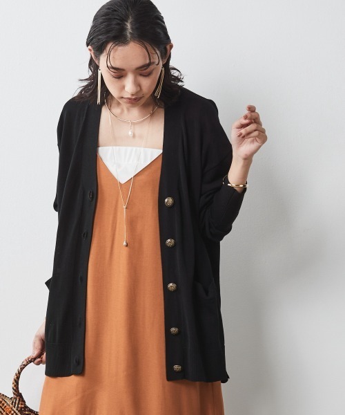 CHIC STYLE（シックスタイル）の「＜大きいサイズ＞裾フレアキャミソールマキシワンピース シックスタイル（ワンピース・レディース・ブラック/キャメル・L/LL/3L/4L/5L）」の16枚目の写真