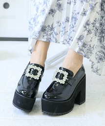 attagirl | 厚底ビジューバックルローファー(ローファー)