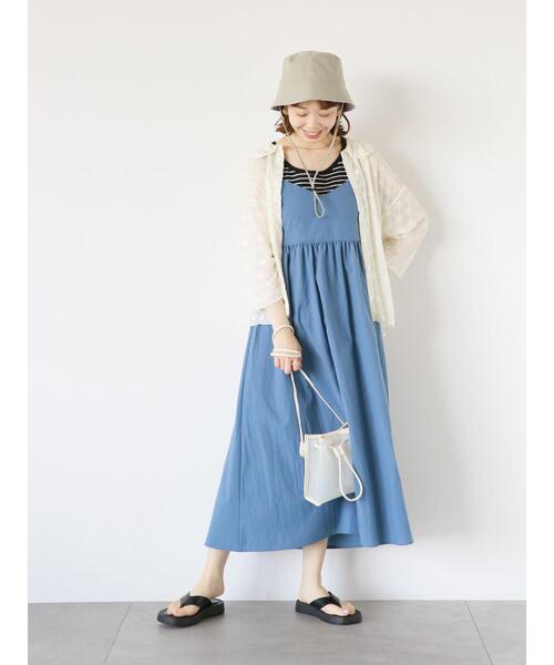 ehka sopo（エヘカソポ）の「花柄カットレースカーディガン（カーディガン/ボレロ・レディース・オフホワイト/ブルー/ライトベージュ/ブラック・F）」の7枚目の写真