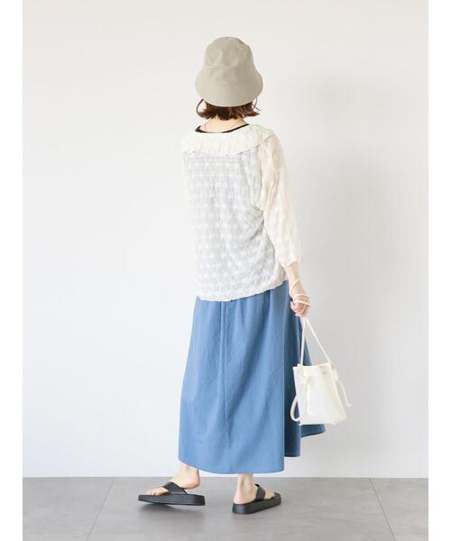 ehka sopo（エヘカソポ）の「花柄カットレースカーディガン（カーディガン/ボレロ・レディース・オフホワイト/ブルー/ライトベージュ/ブラック・F）」の10枚目の写真