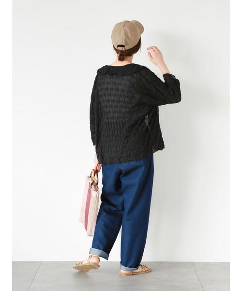 ehka sopo（エヘカソポ）の「花柄カットレースカーディガン（カーディガン/ボレロ・レディース・オフホワイト/ブルー/ライトベージュ/ブラック・F）」の21枚目の写真