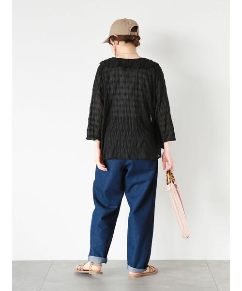 ehka sopo（エヘカソポ）の「花柄カットレースカーディガン（カーディガン/ボレロ・レディース・オフホワイト/ブルー/ライトベージュ/ブラック・F）」の22枚目の写真