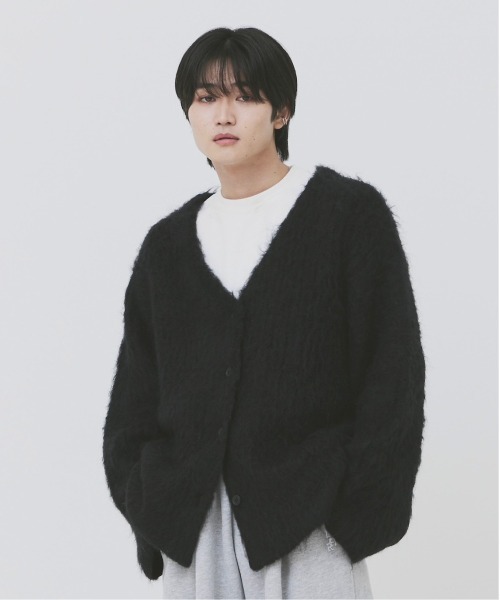 17HR（セブンティーンアワーズ）の「モヘアライクVネックニットカーディガン（カーディガン/ボレロ・レディース・ブラック/オフホワイト/ブルー・FREE）」の9枚目の写真
