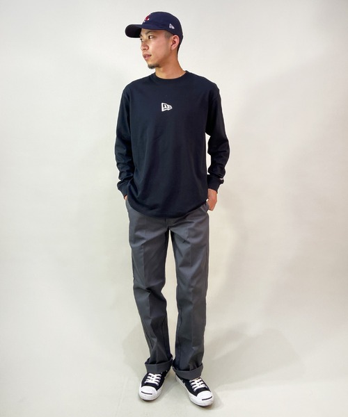 NEW ERA/ニューエラ ロンT ワンポイント クルーネック 13755425