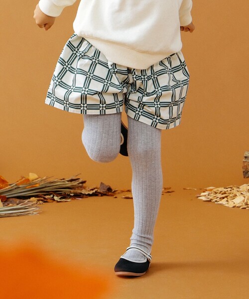 B:MING by BEAMS（ビーミングバイビームス）の「B:MING by BEAMS / タイル柄プリント キュロットパンツ（100～140cm）（その他パンツ・キッズ・オレンジ/グリーン・100/110/140/130/120）」の10枚目の写真