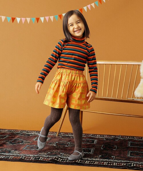 B:MING by BEAMS（ビーミングバイビームス）の「B:MING by BEAMS / タイル柄プリント キュロットパンツ（100～140cm）（その他パンツ・キッズ・オレンジ/グリーン・100/110/140/130/120）」の20枚目の写真