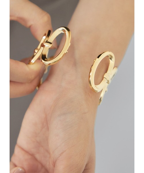 STYLE DELI（スタイルデリ）の「オーバルリングバングル（バングル/リストバンド・レディース・シルバー/ゴールド・FREE）」の11枚目の写真