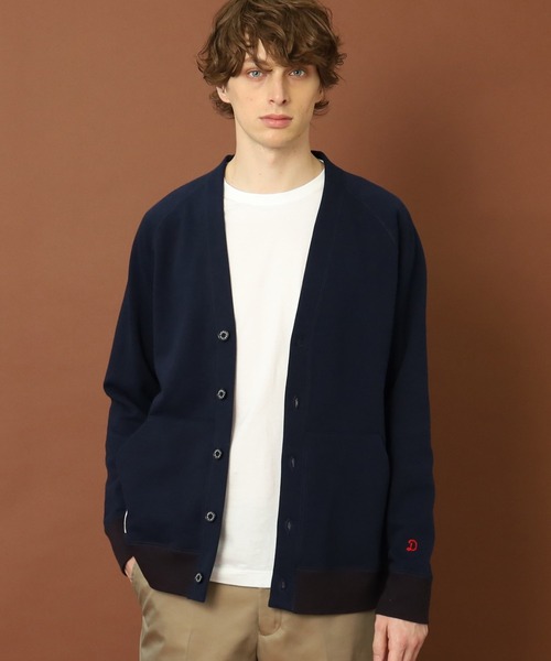 DRESSTERIOR（ドレステリア）の「◆コットン裏毛カーディガン（カーディガン/ボレロ・メンズ・ダークネイビー/グレー・90/91/92/94）」の2枚目の写真