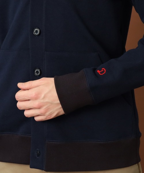 DRESSTERIOR（ドレステリア）の「◆コットン裏毛カーディガン（カーディガン/ボレロ・メンズ・ダークネイビー/グレー・90/91/92/94）」の10枚目の写真