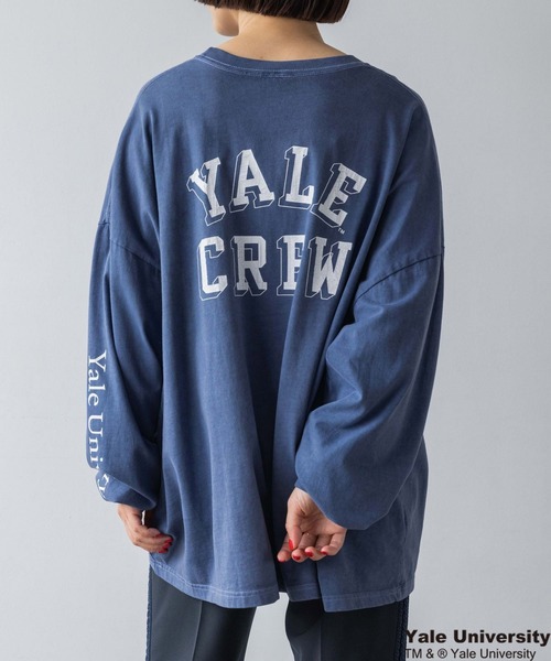 yuw（ユウ）の「ＣＯＬＬＥＧＥ　Ｔｅｅロングスリーブ　973021（Tシャツ/カットソー・レディース・ネイビー/ブラック・FREE）」の22枚目の写真