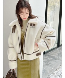 dazzlin | ボアコンパクトショートブルゾン(ブルゾン)