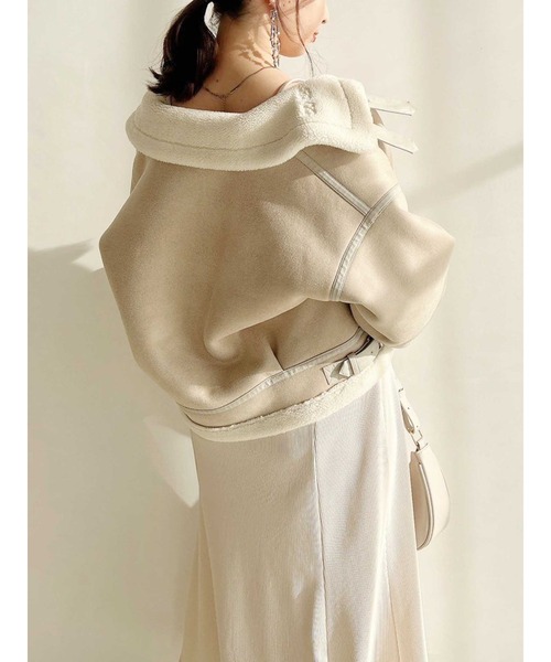 dazzlin(ダズリン)の「ボアコンパクトショートブルゾン(ブルゾン・レディース・ブラック/オフホワイト/アイボリー・FREE)」の21枚目の写真