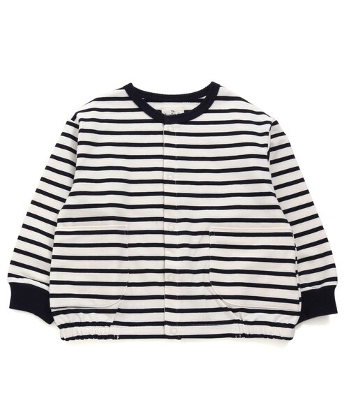 apres les cours（アプレレクール）の「【UVカット】無地・ボーダーカットソーカーディガン（カーディガン/ボレロ・キッズ・ローズ/その他2/キナリ/グリーン・80/90/100/110/120/130/140）」の20枚目の写真