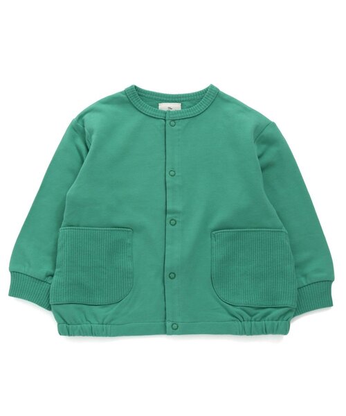 apres les cours（アプレレクール）の「【UVカット】無地・ボーダーカットソーカーディガン（カーディガン/ボレロ・キッズ・ローズ/その他2/キナリ/グリーン・80/90/100/110/120/130/140）」の7枚目の写真