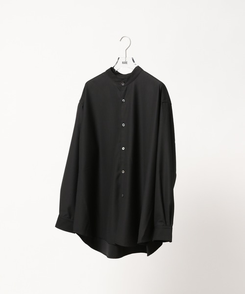 TR　HARE レザースタンドカラーシャツ HARE（ハレ）の「TRスタンドカラーオーバーシャツ(HARE)（シャツ