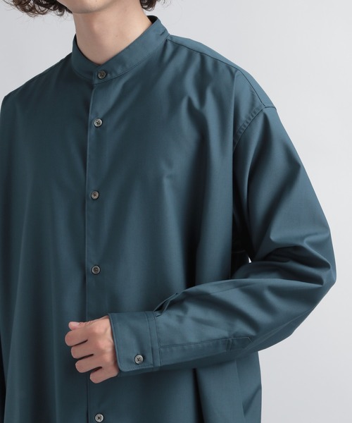 HARE(ハレ)の「TRスタンドカラーオーバーシャツ(HARE)(シャツ/ブラウス・メンズ・ブルー/ホワイト系その他/ブラック系その他・MEDIUM/SMALL)」の13枚目の写真