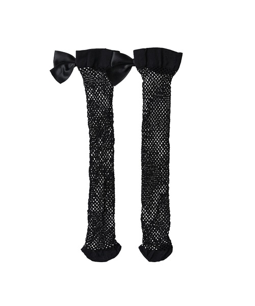 Narcissus（ナルシス）の「【Narcissus】メッシュリボンソックス（ソックス/靴下・レディース・ブラック/ホワイト・FREE）」の4枚目の写真